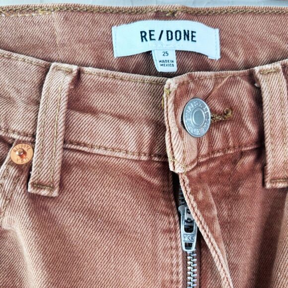 Re/Done Straight Jeans Washed Terracotta - Picture 7 of 7